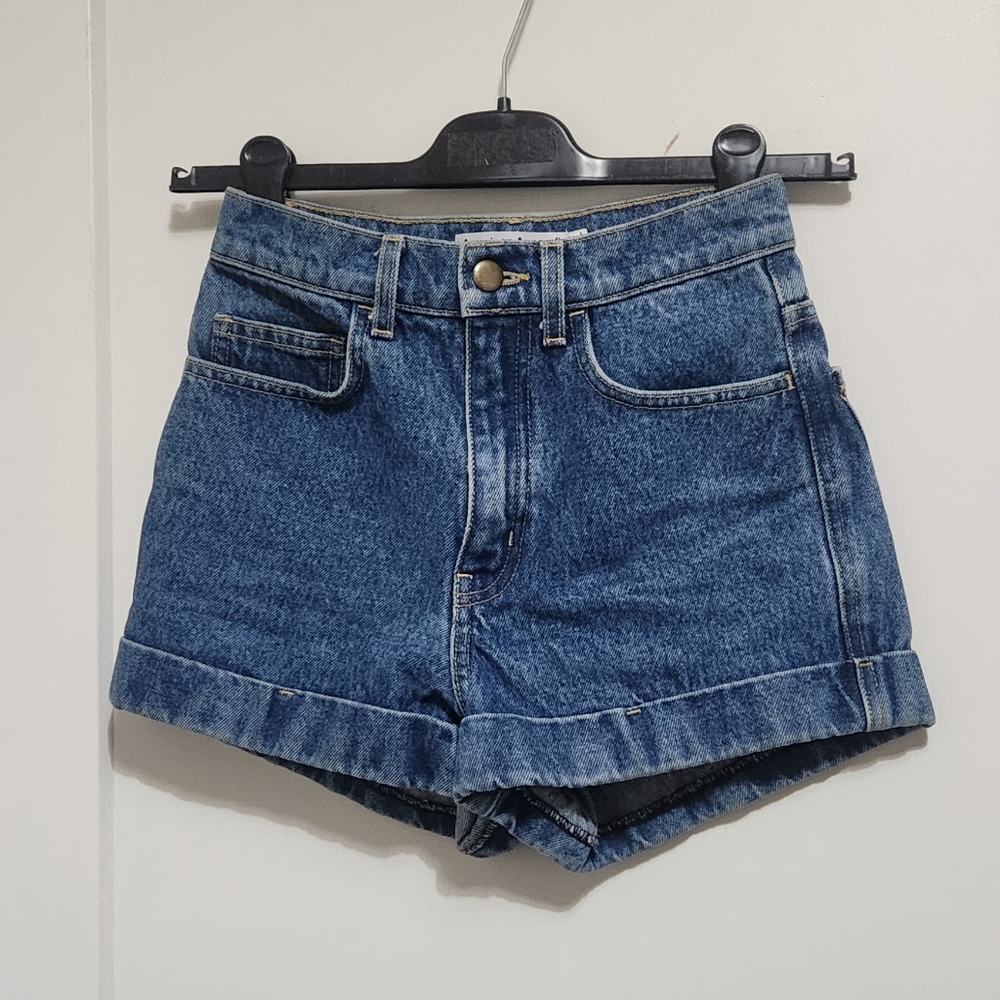 American Apparel Blue Denim Shorts Size 24